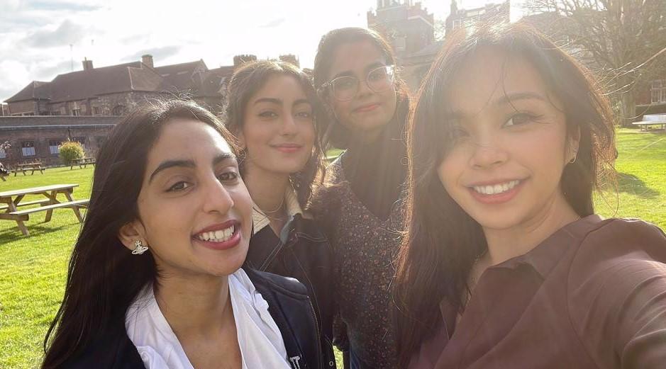 BCI Msc students. From left to right: Alishba, Yara, Radhisha and Jasminemay.
